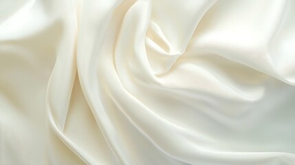Fototapeta premium A white fabric with a pattern that is folded in a spiral