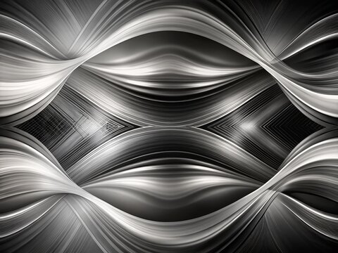 Abstract Black and White Wavy Lines Animation Background Loop - Motion Graphics Video