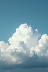 Cumulus clouds drifting lazily across the grey sky, weather, clouds, cumulus clouds
