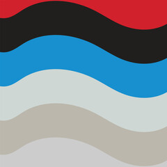 paper orange and blue laser lines abstract hi-tech elements with fluid gradient dark geometric futuristic composition suit fo