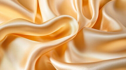 Obraz premium Golden Silk with Intricate Ripples and Soft Shadows