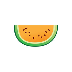 Yellow Watermelon Vector Art in Vibrant Colors