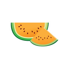 Yellow Watermelon Vector Art in Vibrant Colors