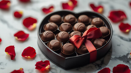 Romantic luxurious chocolates