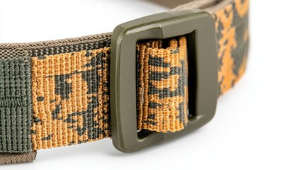 Camouflage Tactical Gear with Buckle Clasp on Military Utility Belt