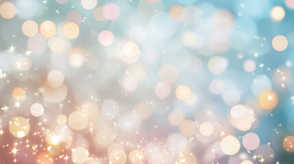 Obraz premium Sparkling Festive Background: Abstract, colorful, and sparkling bokeh, with a dreamy, ethereal feel, perfect for holiday, celebration, and festive designs. 