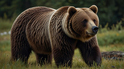 Obraz premium brown bear in the forest