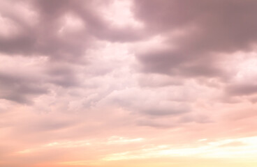 Beige sky pastel summer background cloud sunset cloudy landscape dusk beautiful light wallpaper dramatic scenic sunrise gradient space skyline weather twilight sunny horizon scene peaceful.