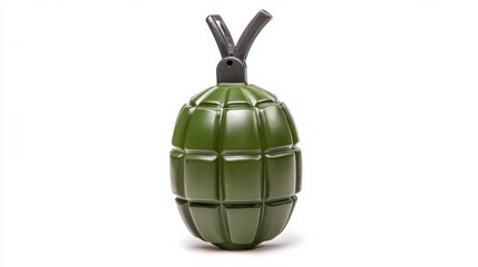 Dangerous military explosive grenade with camouflage design as weapon of war