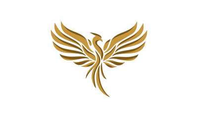 a graphic image with a phoenix theme, on a white background. vector graphic base.