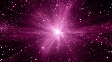 Fototapeta premium Radiant Pink Cosmic Burst Stellar Energy Explosion