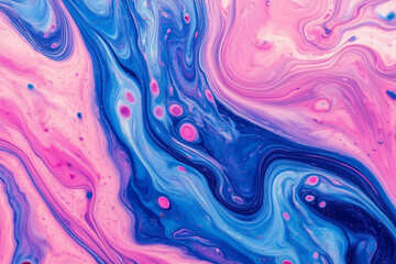 abstract background with bubbles, pink and blue