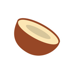 Mature Coconut Palm Tree Tropical Fruit Icon