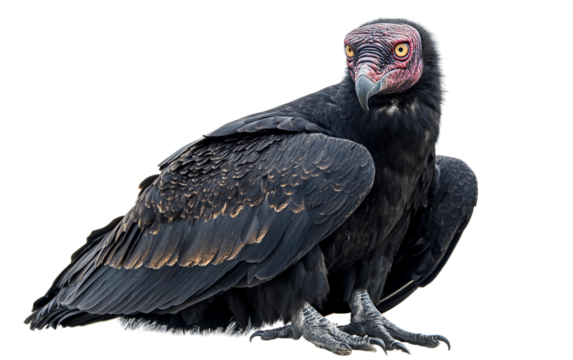 Vultures of the Skies isolated on transparent Background