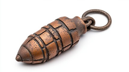 Rusted Metallic Artifact with Weathered Texture