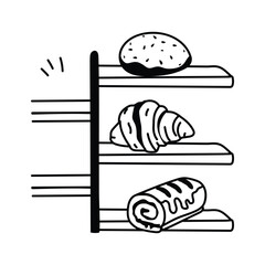 Get this premium icon of bakery items in trendy design style