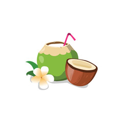 Young Coconut, Refreshing Tropical Beverage Delight