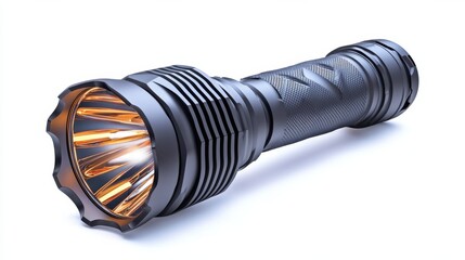 Powerful Rechargeable LED Flashlight Beaming Bright Light for Outdoor Adventure and Emergency Situations