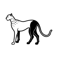 Cheetah Silhouette vector illustration