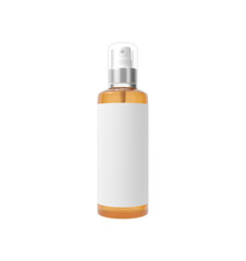 Realistic hair tonic spray bottle mockup