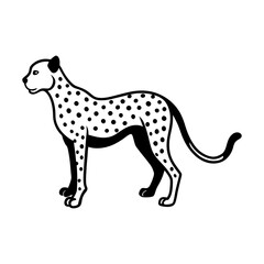 Cheetah Silhouette vector illustration