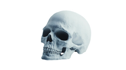 Obraz premium human skull isolated on white