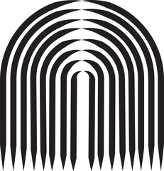 Obraz premium Set boho rainbow with black lines . Abstract shapes silhouette of rainbow vector hand drawn isolated on transparent background glyph nature weather element for poster print card or book