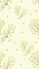 Corazones formados por hojas, enredaderas y flores en tonos verde y dorado sobre fondo marfil c&aacute;lido. Dise&ntilde;o acogedor para papeler&iacute;a, bodas ecol&oacute;gicas o empaques premium.