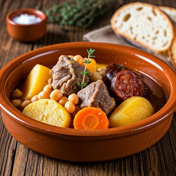 Rustic Puchero with Chorizo and Chickpeas