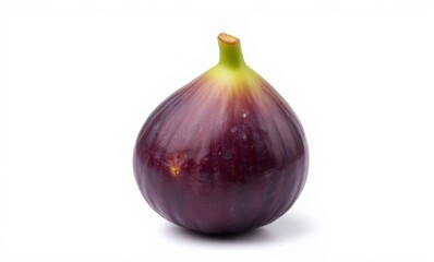 Fresh purple fig on white background