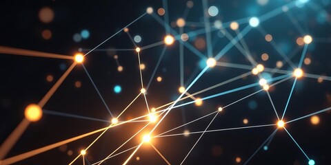 Futuristic digital abstract hi speed internet technology background with glowing lines and connection points, technology, abstract