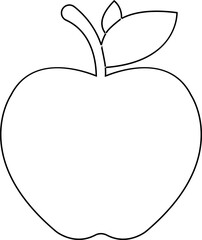 Apple vector icon, apple silhouette graphic pictogram or glyph. elements, nature organic fresh healthy design. format for versatile designs, web apps, ui. isolated on transparent background,