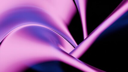 Dynamic and Modern Abstract Waves Featuring Vibrant Shades of Pink and Purple Color Mixing. Design