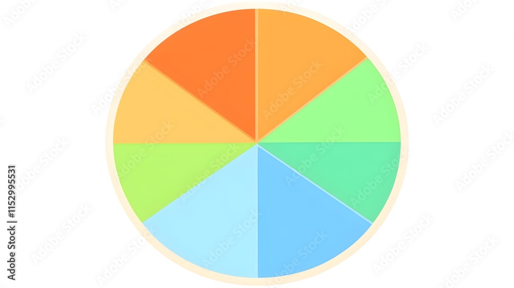 Poster colorful pie chart analysis data visualization digital environment informative viewpoint insights on