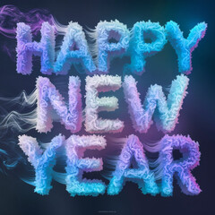 A black background with the words happy new year on it
