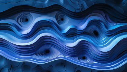 abstract blue waves