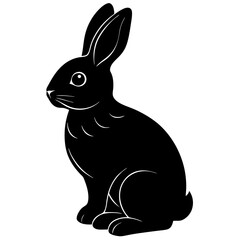 Chocolate Bunny Silhouette vector illustration