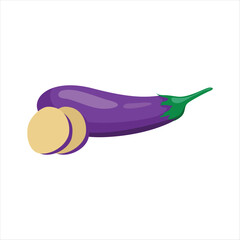 Eggplant Icon for Healthy Vegetarian Cuisine