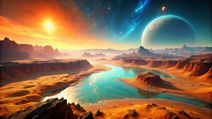 Alien Desert Oasis: Water-Filled Canyon on Exoplanet TRAPPIST-1d