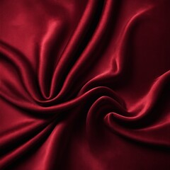 Fototapeta premium Black dark deep red burgundy cherry maroon crimson abstract background. Silk satin velvet fabric.