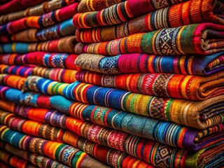 Andean Fabric Pile, Quito, Ecuador - Low Light Photography