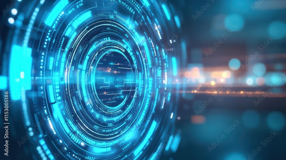 Poster blockchainpowered licensing agreements visualized as glowing holographic contracts, detailed corpora
