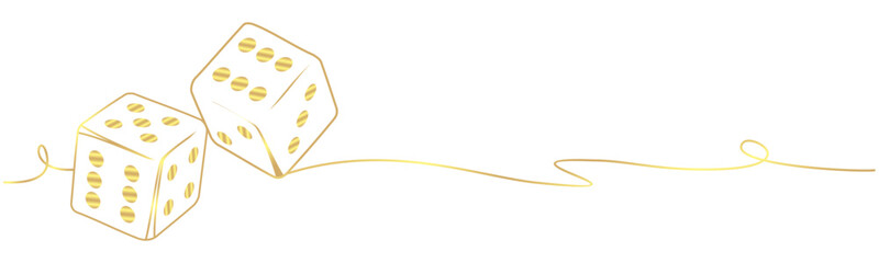 vector illustration of dice