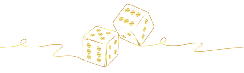 vector illustration of dice