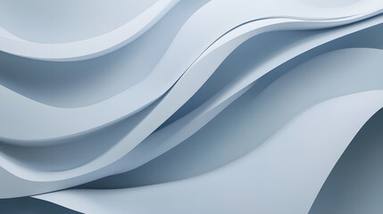 Elegant White Fabric Waves, A Serene Abstract Landscape of Flowing Silk, Textured with Delicate Lines and Subtle Gradients in a Soft, Luminous Light