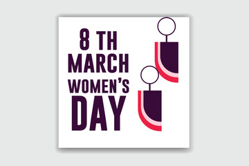 Happy women's day design 
