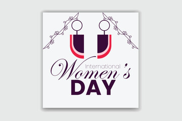 Happy women's day design 