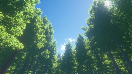 Sunlight Dappled Forest Path A Tranquil Scene