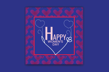 Happy women's day design 