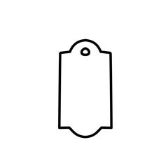 tag outline icon